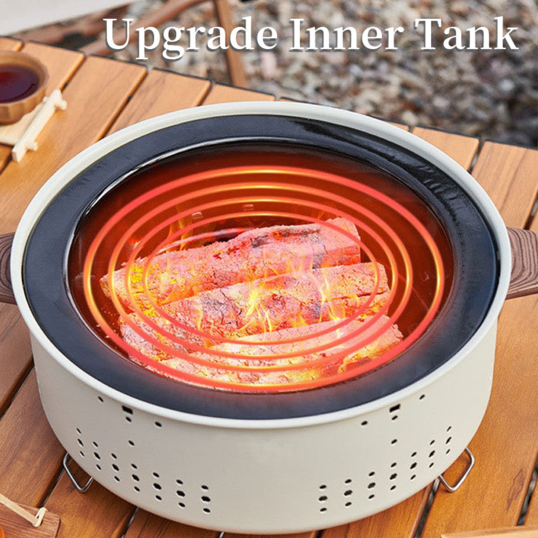 Portable Smokeless Charcoal Electric Grill